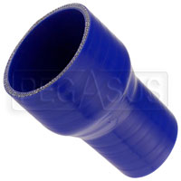Click for a larger picture of Blue Silicone Hose, 3 1/4 x 2 1/4 inch ID Straight Reducer