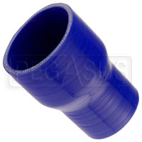 Click for a larger picture of Blue Silicone Hose, 3 1/4 x 2 1/2 inch ID Straight Reducer