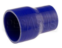 Click for a larger picture of Blue Silicone Hose, 3 1/4 x 2 1/2 inch ID Straight Reducer