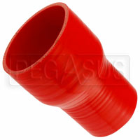 Click for a larger picture of Red Silicone Hose, 3 1/4 x 2 1/2 inch ID Straight Reducer
