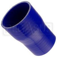 Click for a larger picture of Blue Silicone Hose, 3 1/4 x 2 3/4 inch ID Straight Reducer
