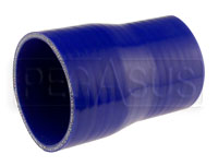 Click for a larger picture of Blue Silicone Hose, 3 1/4 x 2 3/4 inch ID Straight Reducer