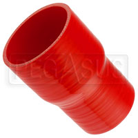 Click for a larger picture of Red Silicone Hose, 3 1/4 x 2 3/4 inch ID Straight Reducer