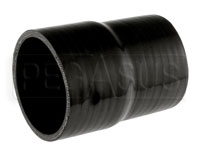Click for a larger picture of Black Silicone Hose, 3 1/4 x 3 inch ID Straight Reducer