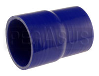 Click for a larger picture of Blue Silicone Hose, 3 1/4 x 3 inch ID Straight Reducer