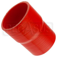Click for a larger picture of Red Silicone Hose, 3 1/4 x 3 inch ID Straight Reducer