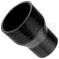 Click for a larger picture of Black Silicone Hose, 3 1/2 x 2 1/2 inch ID Straight Reducer