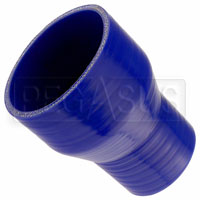 Click for a larger picture of Blue Silicone Hose, 3 1/2 x 2 1/2 inch ID Straight Reducer