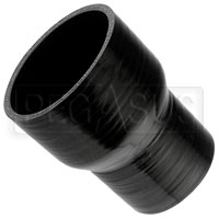 Click for a larger picture of Black Silicone Hose, 3 1/2 x 2 3/4 inch ID Straight Reducer