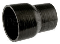 Click for a larger picture of Black Silicone Hose, 3 1/2 x 2 3/4 inch ID Straight Reducer