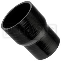 Click for a larger picture of Black Silicone Hose, 3 1/2 x 3 inch ID Straight Reducer