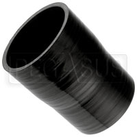 Click for a larger picture of Black Silicone Hose, 3 1/2 x 3 1/4 inch ID Straight Reducer