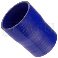 Click for a larger picture of Blue Silicone Hose, 3 1/2 x 3 1/4 inch ID Straight Reducer