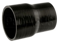 Click for a larger picture of Black Silicone Hose, 3 3/4 x 3.00 inch ID Straight Reducer