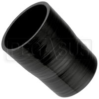 Click for a larger picture of Black Silicone Hose, 3 3/4 x 3 1/2 inch ID Straight Reducer