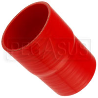 Click for a larger picture of Red Silicone Hose, 3 3/4 x 3 1/2 inch ID Straight Reducer