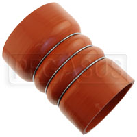 Click for a larger picture of Orange Silicone 500F CAC Reducer Hose, 4.00 x 3.50" ID, 6" L