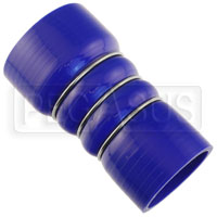 Click for a larger picture of Blue Silicone 350F CAC Reducer Hose, 3.00 x 2.50" ID, 6" L