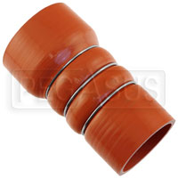 Click for a larger picture of Orange Silicone 500F CAC Reducer Hose, 3.00 x 2.50" ID, 6" L