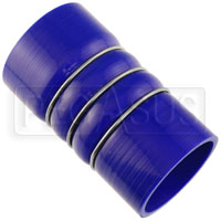 Click for a larger picture of Blue Silicone 350F CAC Reducer Hose, 3.00 x 3.25" ID, 6" L