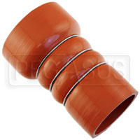 Click for a larger picture of Orange Silicone 500F CAC Reducer Hose, 3.50 x 2.75" ID, 6" L