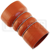 Click for a larger picture of Orange Silicone 500F CAC Reducer Hose, 3.50 x 3.00" ID, 6" L
