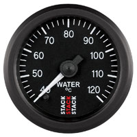 Large photo of Stack Stepper Analog Water Temperature Gauge, 40-120 C, Pegasus Part No. ST3307