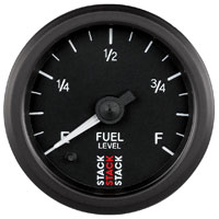 Click for a larger picture of Stack Stepper Analog Fuel Level Gauge, Programmable Range