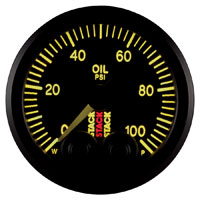 Click for a larger picture of Stack Pro-Control Oil Pressure Gauge, 0-100 psi