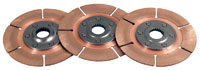 Click for a larger picture of Tilton 5.5" OT-3 Triple Clutch Disc Set, 1 1/8" x 10 Spline