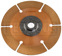 Click for a larger picture of Tilton OT-2 Clutch Disc, 7.25", 21mm x 21 Spline, Narrow Hub