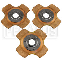 Click for a larger picture of Tilton 5.5" OT-3 Triple Clutch Disc Set, Paddle, 1-5/32 x 26