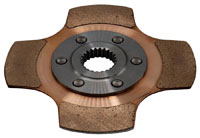 Click for a larger picture of Tilton 5.5" OT-3 Clutch Disc, Thin Hub, Paddle, 1 x 23