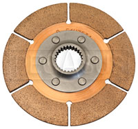 Click for a larger picture of Tilton 5.5" OT-3 Clutch Disc, Metallic, Std Hub, 1-5/32 x 26