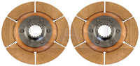Click for a larger picture of Tilton 5.5" OT-3 Dual Clutch Disc Set, Metallic, 1-3/16 x 18