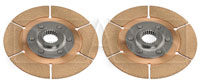 Click for a larger picture of Tilton 5.5" OT-3 Dual Clutch Disc Set, 1 x 22 Spline