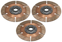 Click for a larger picture of Tilton 5.5" OT-3 Triple Clutch Disc Set, 1-5/32 x 26 Spline