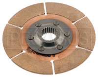 Click for a larger picture of Tilton 5.5" OT-3 Clutch Disc, Metallic, Ext Hub, 1 x 23