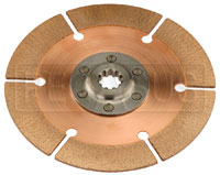 Click for a larger picture of Tilton OT-2 Clutch Disc, 7.25", 7/8 x 10 Spline, BMC/Triumph