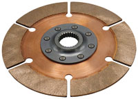 Click for a larger picture of Tilton OT-2 Clutch Disc, 7.25", 7/8x20 Spline, Narrow Hub