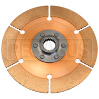 Click for a larger picture of Tilton OT-2 Clutch Disc, 7.25", 1x23 Spline, Narrow Hub