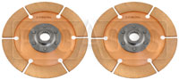 Click for a larger picture of Tilton OT-2 Dual Clutch Disc Set, 7.25", 24mm x 21 Spline