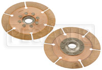 Click for a larger picture of Tilton OT-2 Dual Clutch Disc Set, 7.25", 1 5/32" x 26 Spline