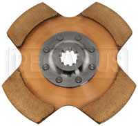 Click for a larger picture of Tilton OT-2 Cerametallic Clutch Disc, 7.25", 1 x 10