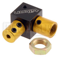 Click for a larger picture of Tilton Right Angle Coupler for 7/16-20 Bias Adjuster Cable