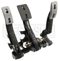 Click for a larger picture of Tilton 3-Pedal Assembly, 5.29 - 5.75 Ratio, Floor Mt, Alum