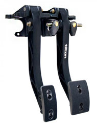 Click for a larger picture of Tilton Dual Pedal Assy, 5 - 6.2 Ratio, Firewall Mt, Aluminum