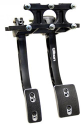 Click for a larger picture of Tilton Dual Pedal Assy, 5 - 6.2 Ratio, Overhung Mt, Aluminum