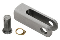 Click for a larger picture of Tilton 10-32 Cable Clevis & Pin for Tilton Throttle Linkages