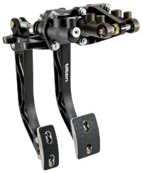 Click for a larger picture of TILTON 800-SERIES PEDAL ASSY, OVERHUNG, 2 PEDAL, ALUMINUM